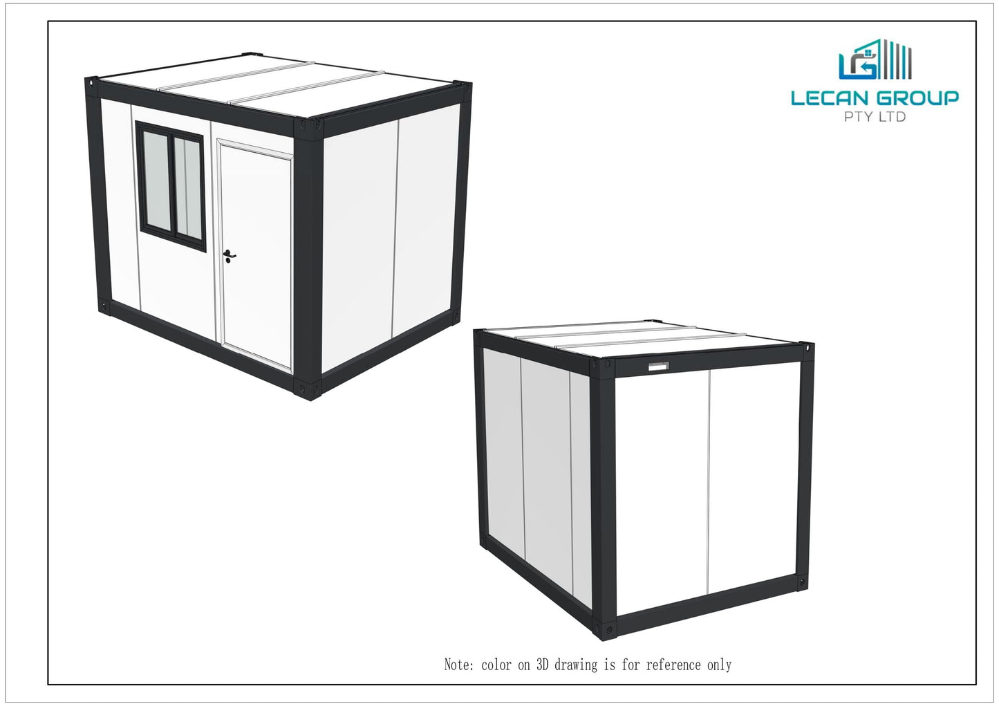 Compact Site Office - Lecan Portable 10FT