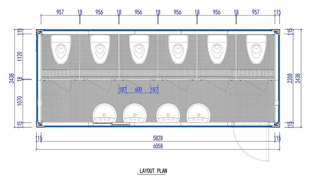 Bathroom 20FT - Lecan Portable Restrooms