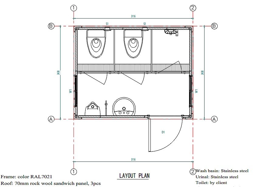 Bathroom 10FT - Lecan Portable Restrooms