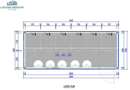 Bathroom 20FT - Lecan Portable Restrooms