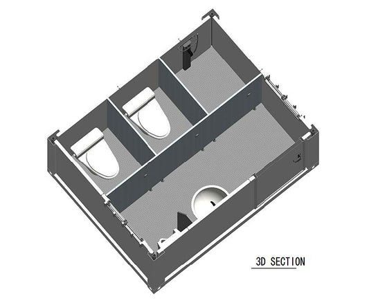 Bathroom 10FT - Lecan Portable Restrooms